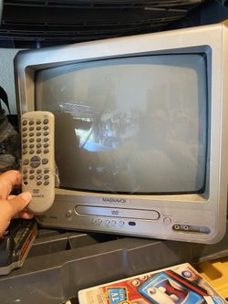 Magnavox MWC13D6 TV DVD Player Combo TESTED Retro Gaming TV w remote