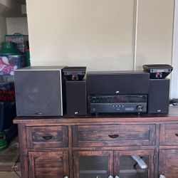 Yamaha Receiver and Polk Audio 5.1 Surround System 