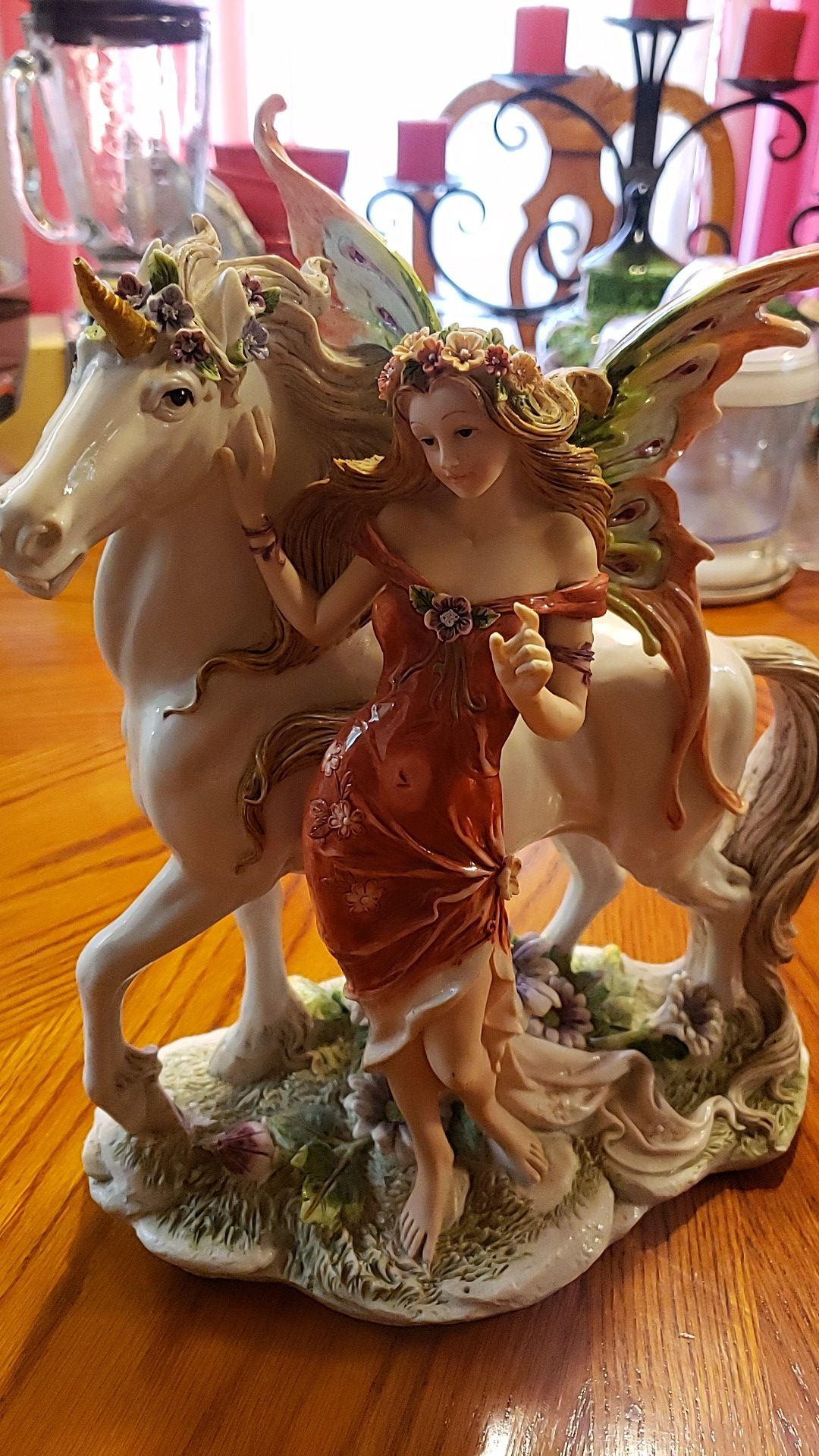 O.K Lighting Company Fairy with Unicorn