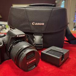Canon EOS Rebel T7 DSLR – 24.1MP with 18–55mm Lens + Carrying Case