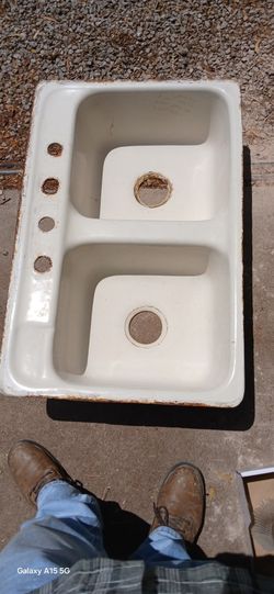 antique cast iron sink