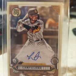 Luis Campusano Autographed Baseball Card!!