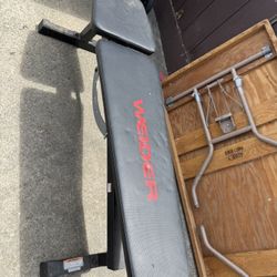 Gym Bench and Bag