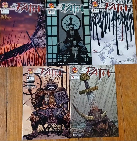 The PATH COMIC BOOK Issue 1 Thru 5 Samuri Han Jinn 2002