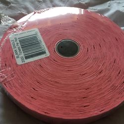 Pink “blank” Single Roll Of Tickets 2000 Count