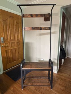 Coat Rack & Shoe Bench