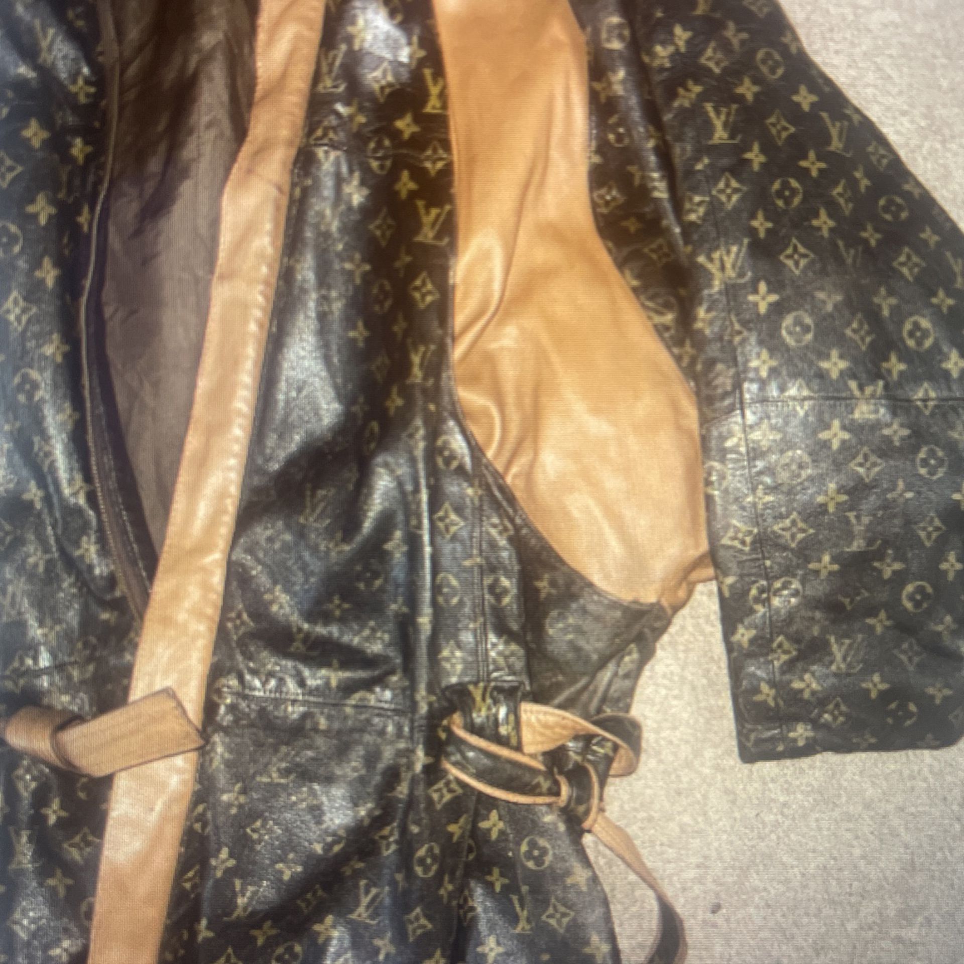 Louis Vuitton Customize Leather Coat (Dapper Dan) for Sale in
