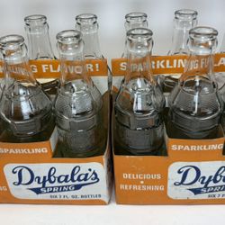 Dybala’s Spring Beverages Bottles Woonsocket RI Antique Vintage