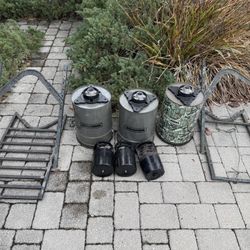 Moultrie Hanging Feeders w/Climbers & Cables. 