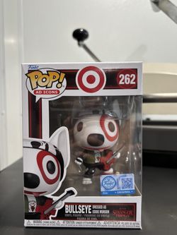 Stranger Things Target Exclusive Bullseye dressed as Eddie Munson Funko Pop