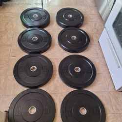 Olympic Rubber Bumper Plates 230lbs | New In Boxes | Gym Equipment | Fitness 