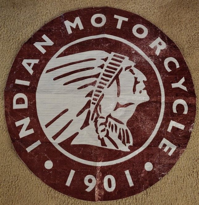 Indian Motorcycle Wall Art (25" Diameter)