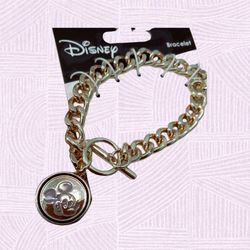 Disney Bracelet Gold Tone 7 Inches