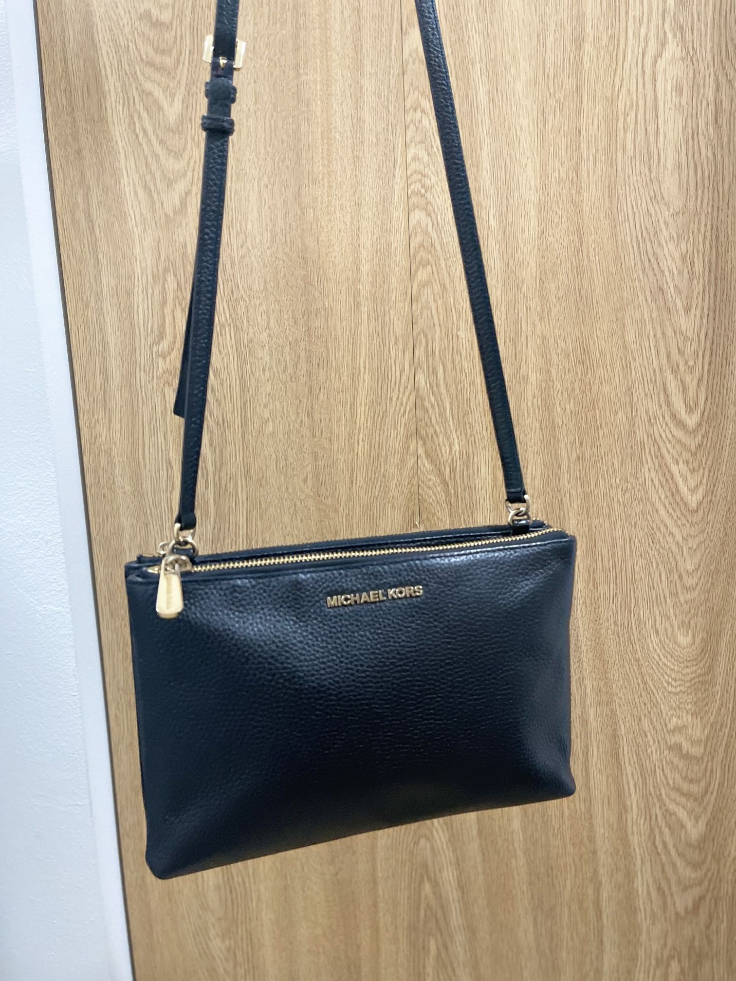 Michael Kors Black Leather Shoulder Women’s Bag