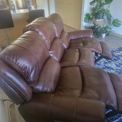 Chocolate Leather Couch