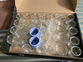 Glass cups for ice cream, pudding, yogurt, dessert $1 each