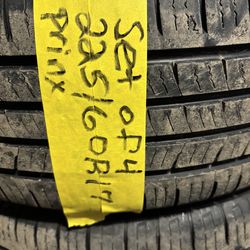 Set of 4 tires 225/60r17 prinx $165