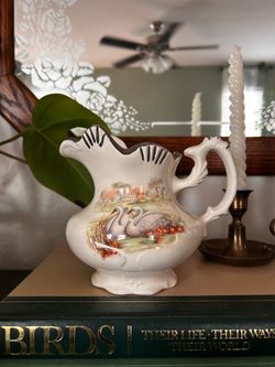 Vintage Ceramic Swan Pitcher