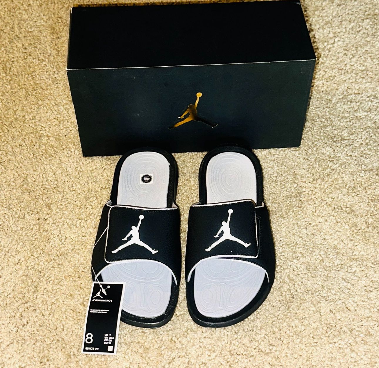 Jordan Slide Hydro 6 Size 8 New