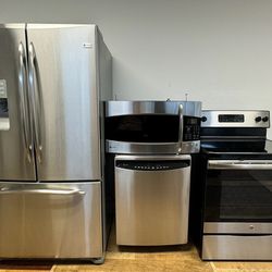 GE Stainless Kitchen Appliance Set