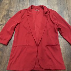 Womans Red Jacket Size Large By Maurice’s #8