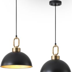 Set of 2   12.2 Inch Modern Pendant Light Fixtures,