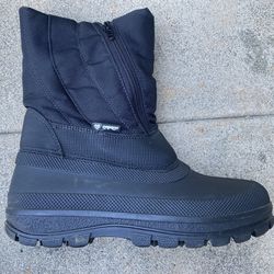 Mens Black Emmen Snow Boots. Size 41/42  (8.5 -9)