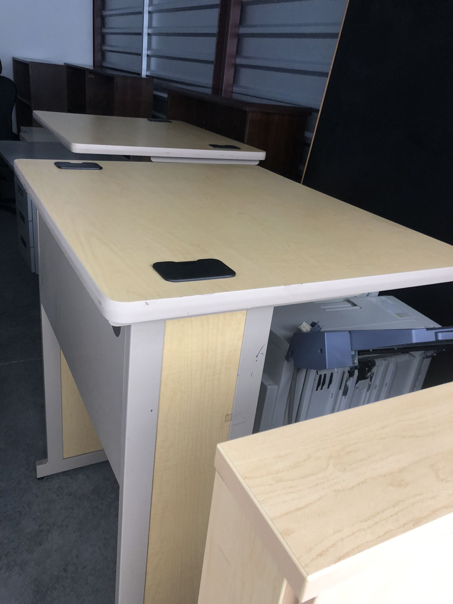 4 student/ computer standing desks in excellent condition 48x30 price per one table