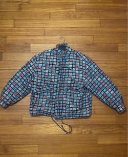 Vintage Kriss Kross 90s Geometric Print Puffer Jacket