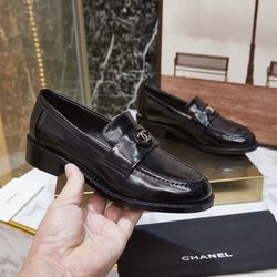 Chane1 Women’s Leather Shoes With Box 2025 New 