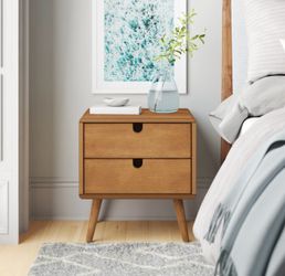 Solid wood nightstand / end table