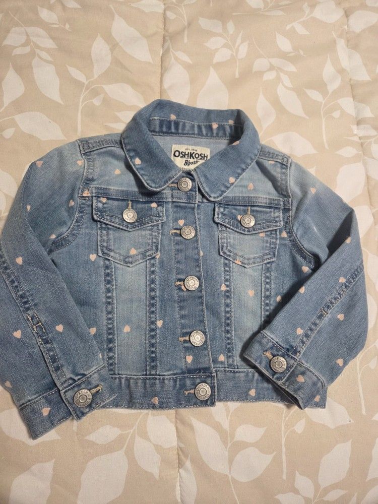 Denim jacket for girls like new, Size 2T
