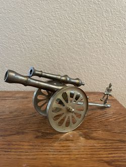 Vintage Brass Cannon