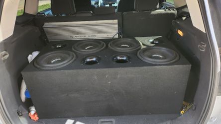 Four 10 Inch Sundown SA V3 Custom Box With 3800 Watt Amp