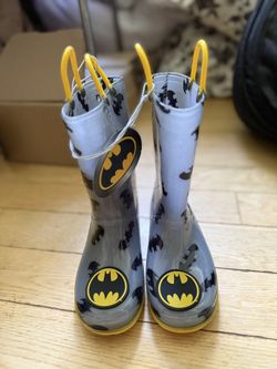 Kids Rainboots - DC Comics Batman Size 12