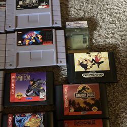 Super Nintendo Sega Genesis Games 