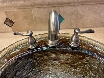 Bathroom faucet brushed nickel