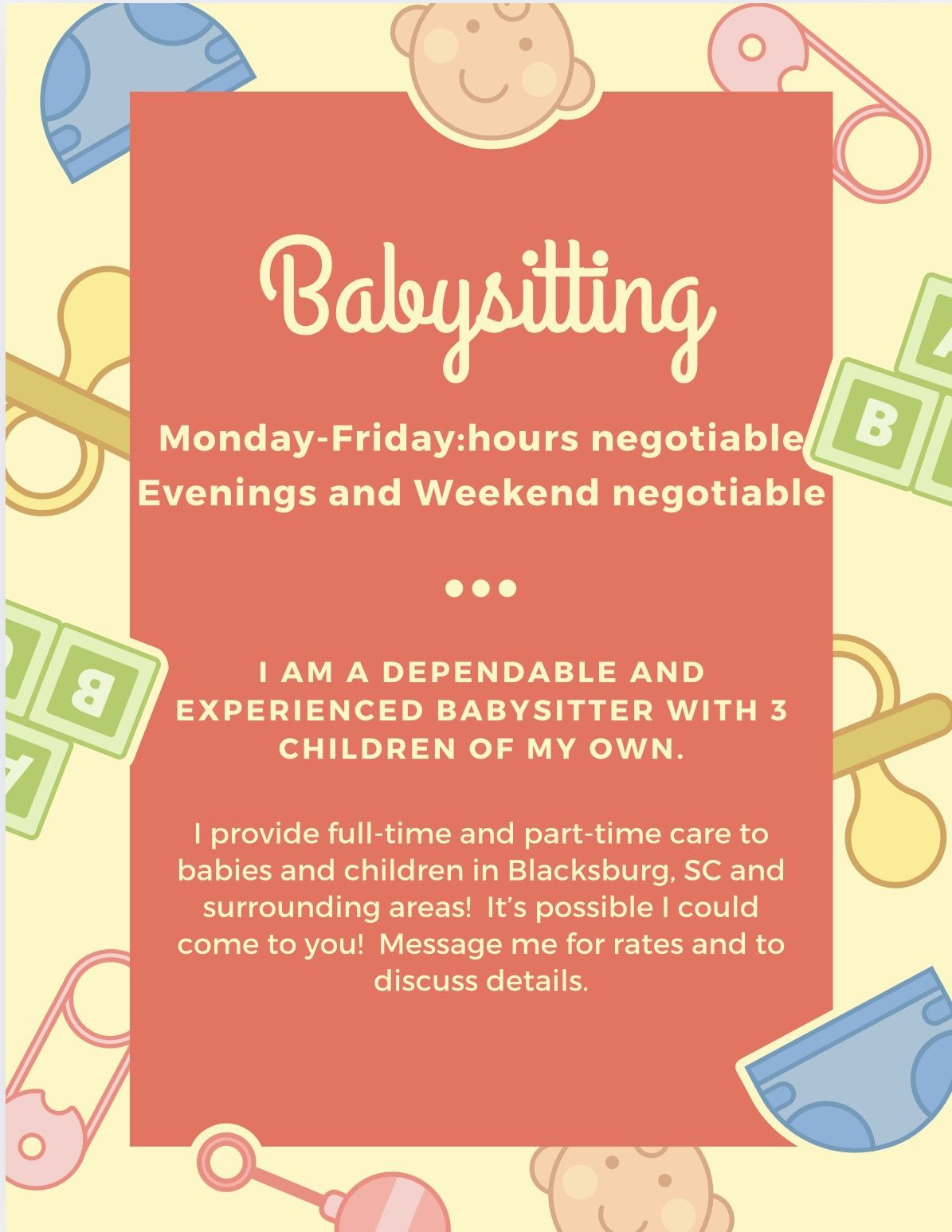 Babysitting!