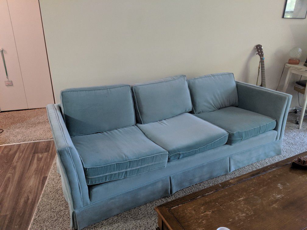 Soft Blue Couch