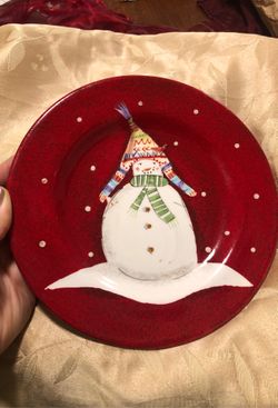 Ceramic Xmas plate cookies or wall Oneida
