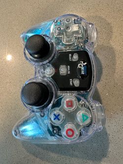 DreamGear PlayStation Controller Clear Blue