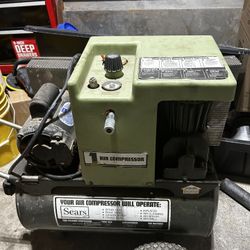 SEARS two cylinder air compressor 