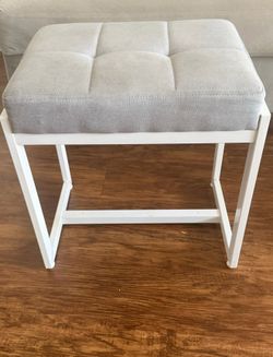 Modern Grey upholster vanity Bench