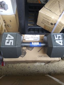 💥BRAND NEW STEEL 45LB DUMBBELLS💥
