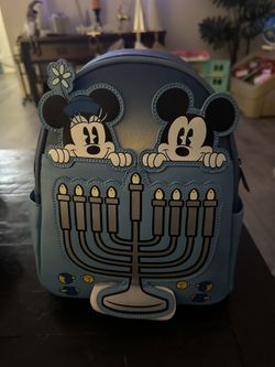 Mickey Mouse and Minnie Hanukkah Light Up Mini Backpack