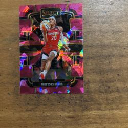 2024 SELECT WNBA BRITTNEY SYKES PINK ICE PRIZM CARD