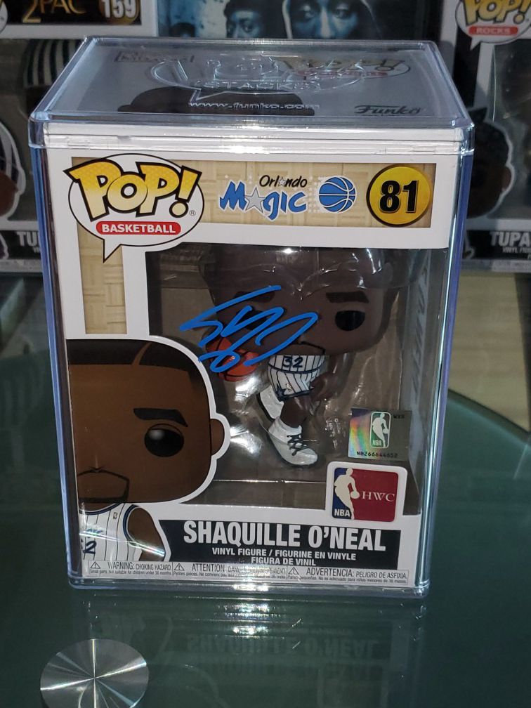 Shaquille O'Neal Autographed Hardwood Classic Funko Pop With Authenticity