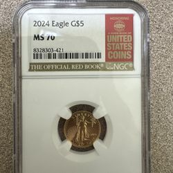2024 $5 Gold Coin MS70 
