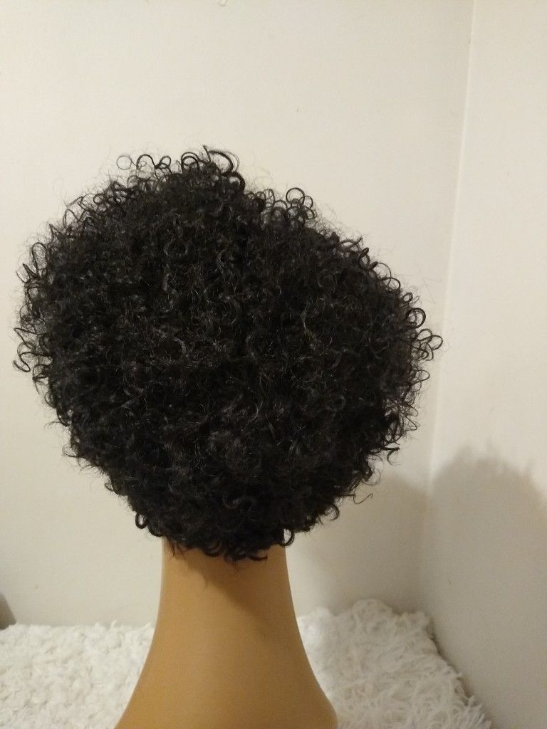 Human Hair Blend Wig