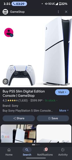 Ps5 slim disc version.  2 games. 2 controllers